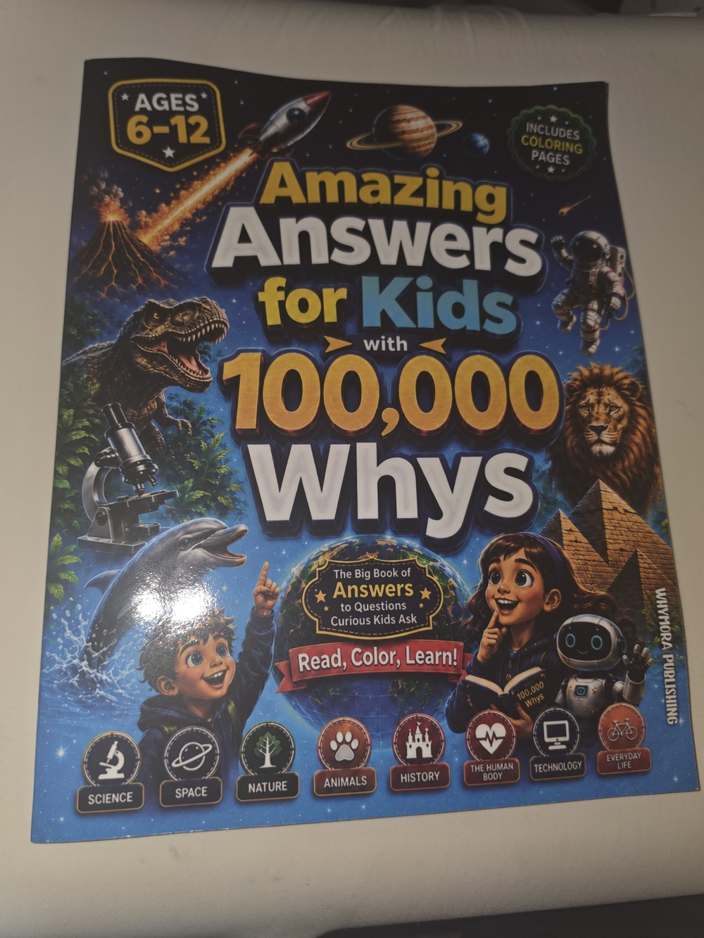 Source Unknown Amazing Answers for Kids with 100,000 Whys - Blue, Yellow, White